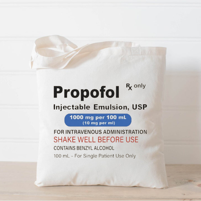 Propofol Anesthetist GI Nurse Tote Bag