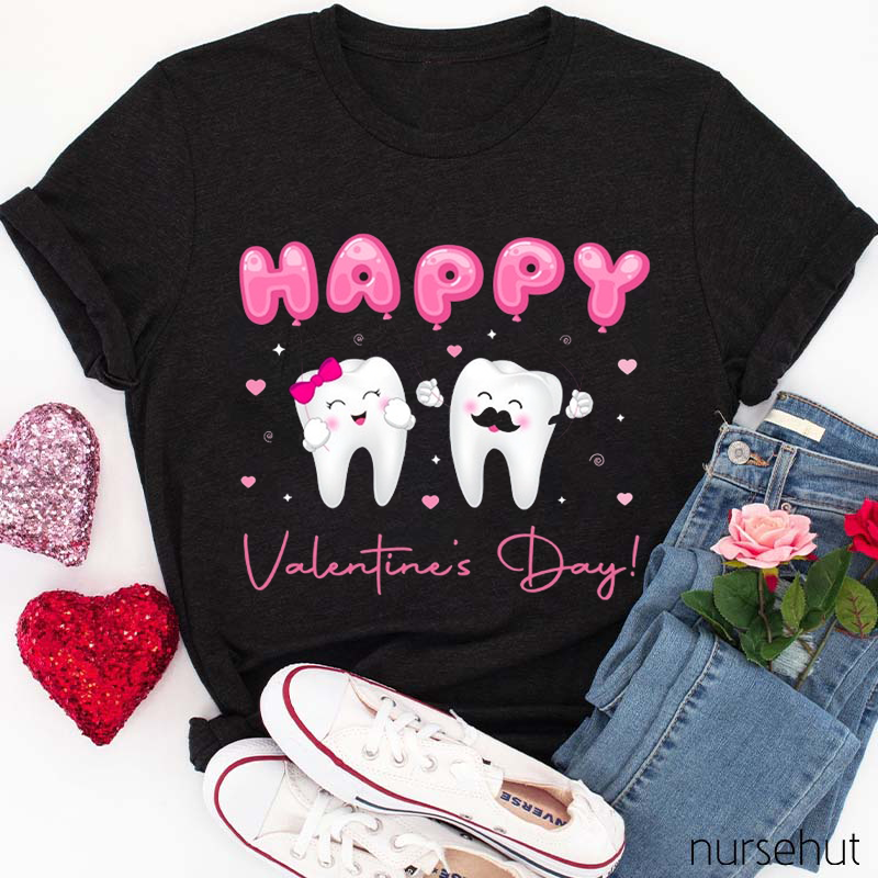 Happy Valentine's Day Dental Nurse T-Shirt