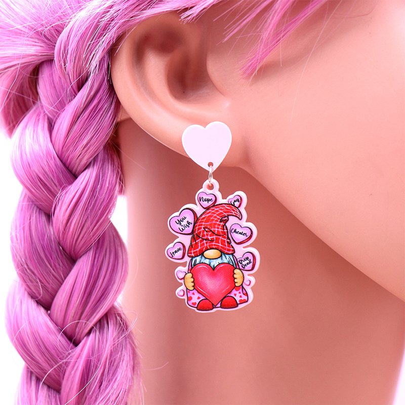 Nope Just A Loving Gnome Teaching Teacher Acrylic Earrings