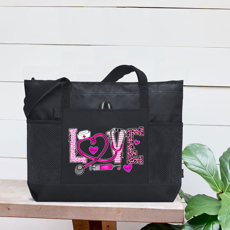 A Nurse With A Good Heart Nurse Zip Tote Bag