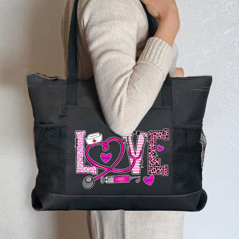 A Nurse With A Good Heart Nurse Zip Tote Bag