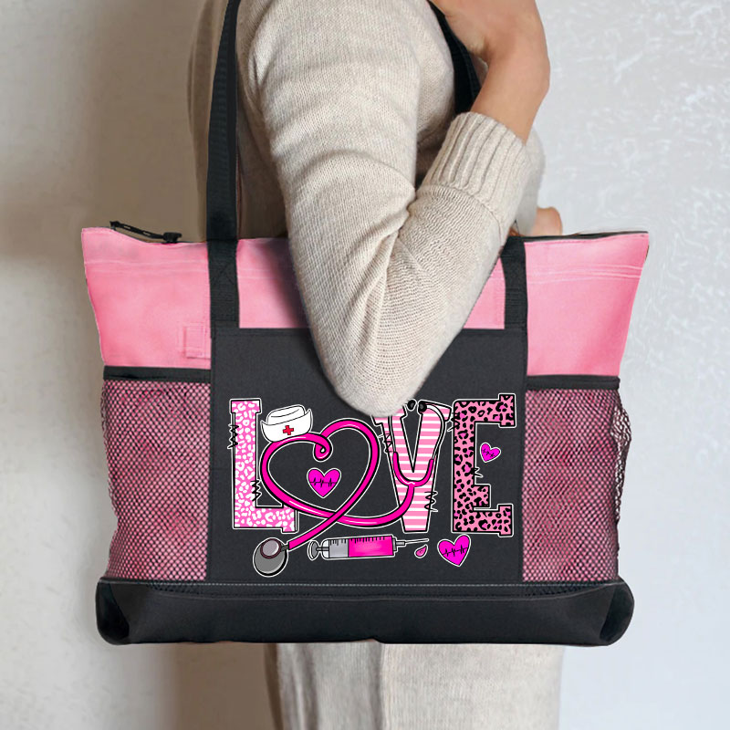 A Nurse With A Good Heart Nurse Zip Tote Bag