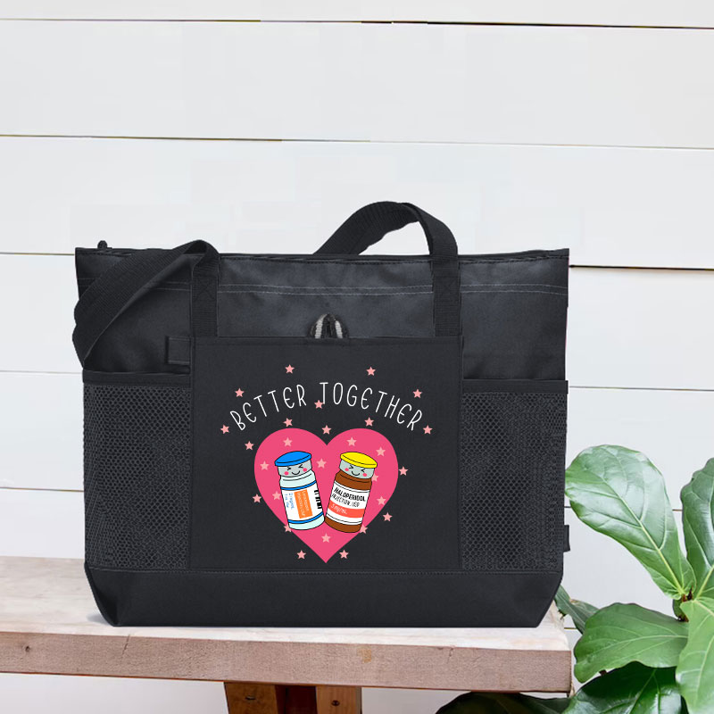 Better Together Nurse Zip Tote Bag