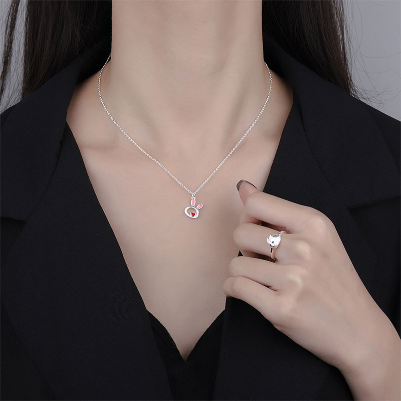 Cute Little Rabbit Nurse Necklace