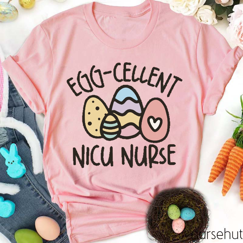 Personalized Egg-cellent Nurse T-Shirt