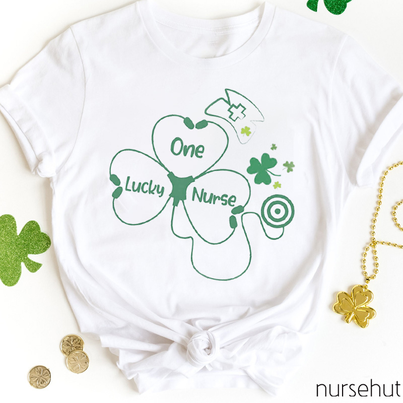 One Lucky Nurse Clover Nurse T-Shirt