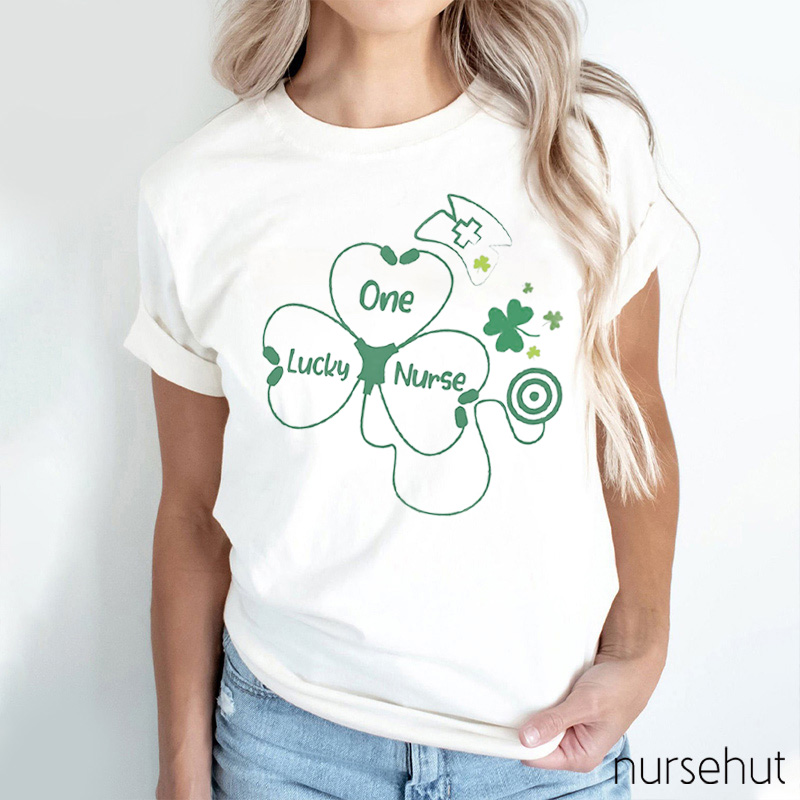 One Lucky Nurse Clover Nurse T-Shirt