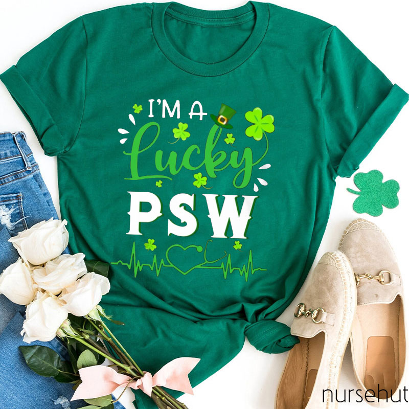 I'm A Lucky PSW Nurse T-Shirt