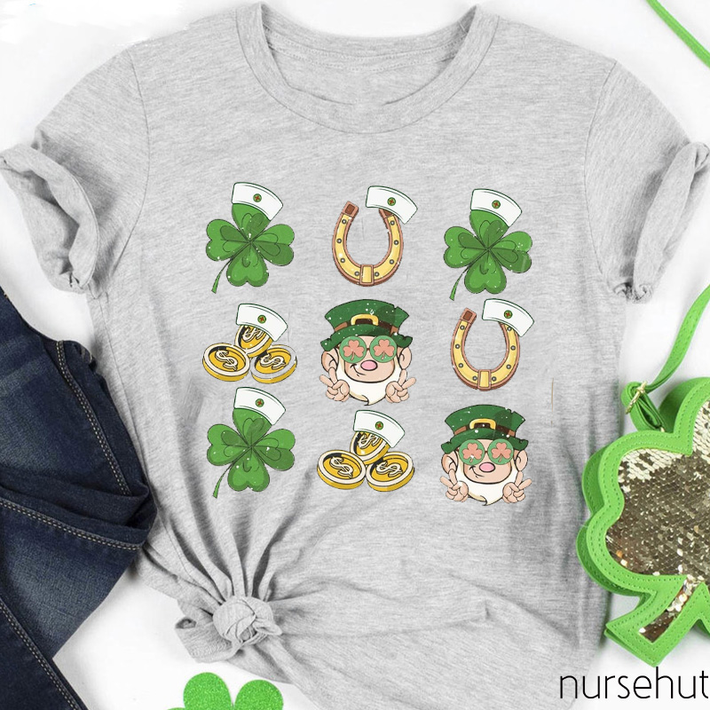 Lucky Clovers Nurse T-Shirt