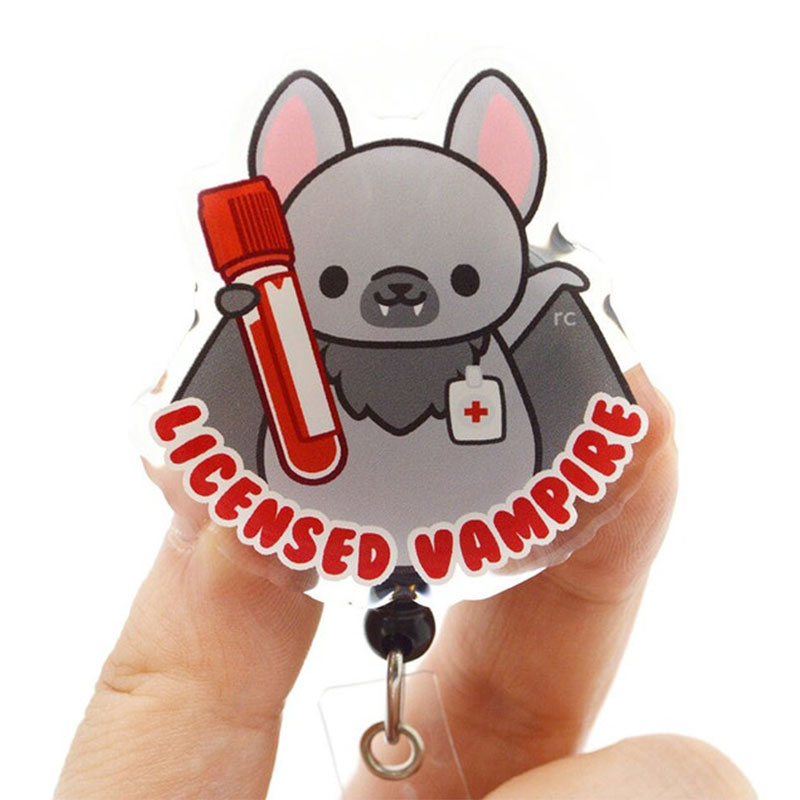 Licensed Vampire Nurse Badge Reel