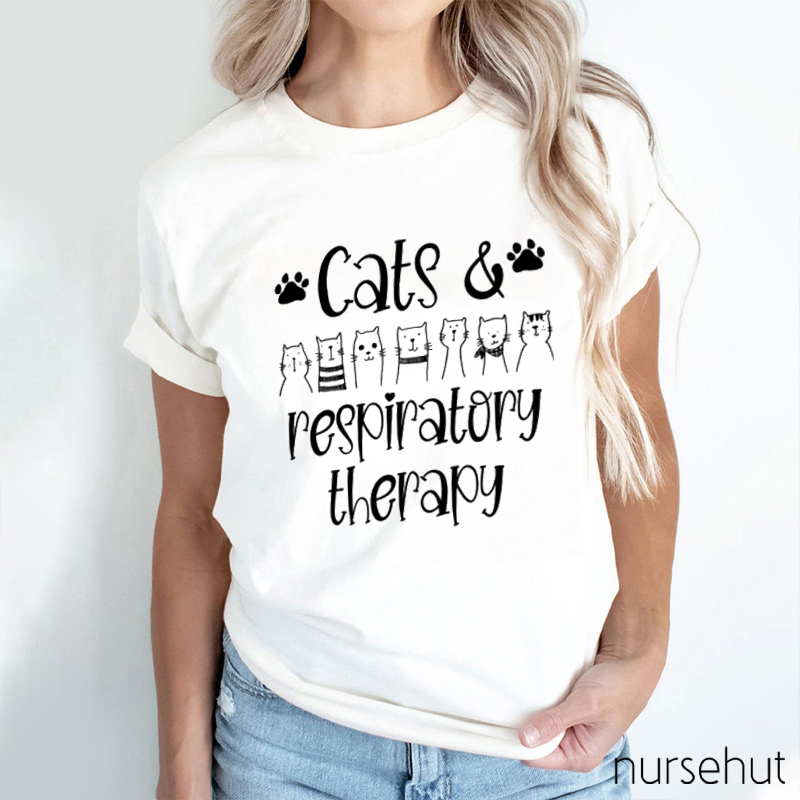 Cats And RT Nurse T-Shirt