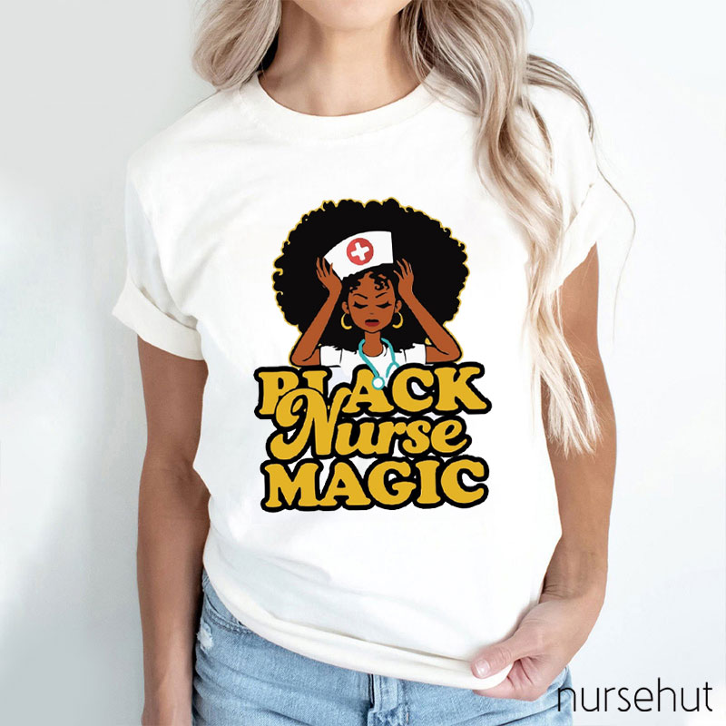 Black Nurse Magic Nurse T-Shirt
