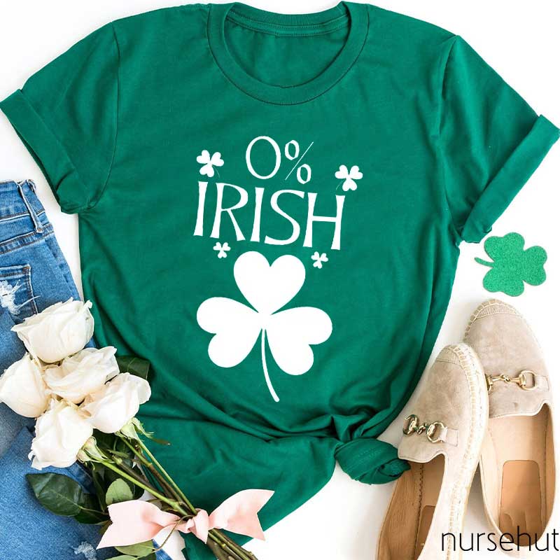 0% Irish Nurse T-Shirt