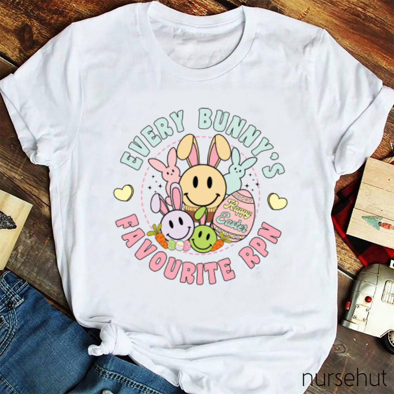 Personalized Every Bunny's Favorite Nurse T-Shirt