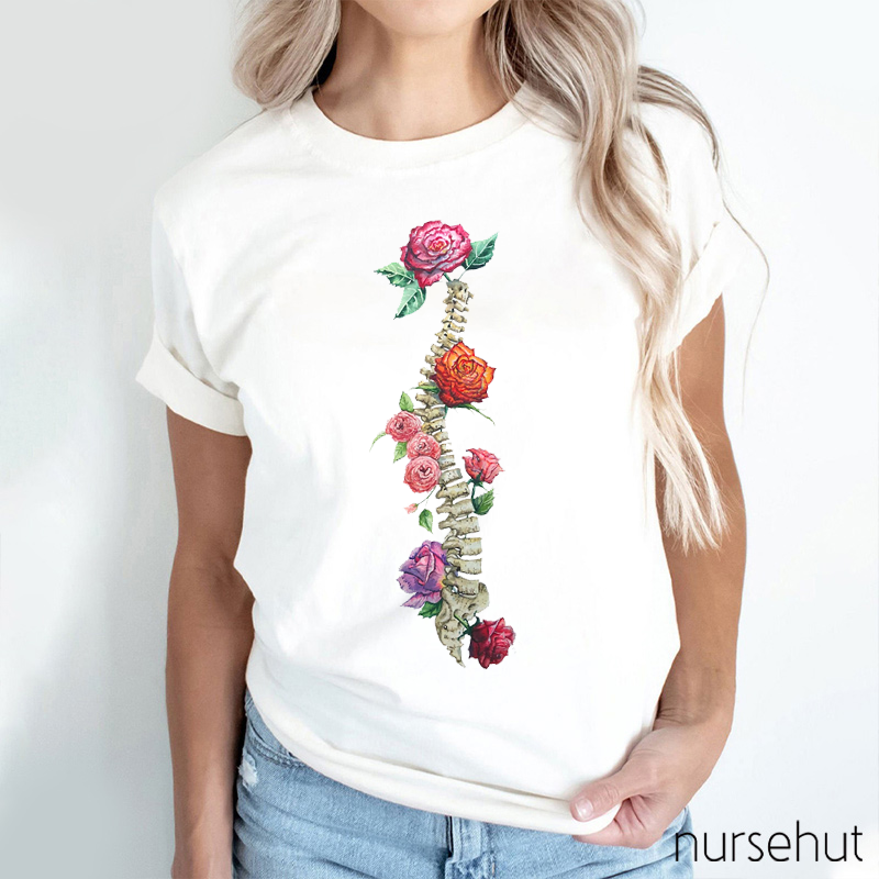 Spine Blossom Nurse T-Shirt