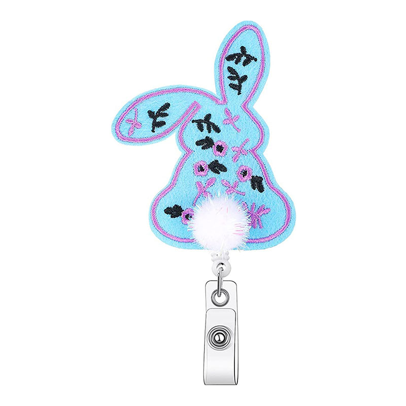 Cute Little Easter Bunny Nurse Badge Reel