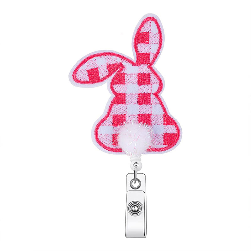 Cute Little Easter Bunny Nurse Badge Reel