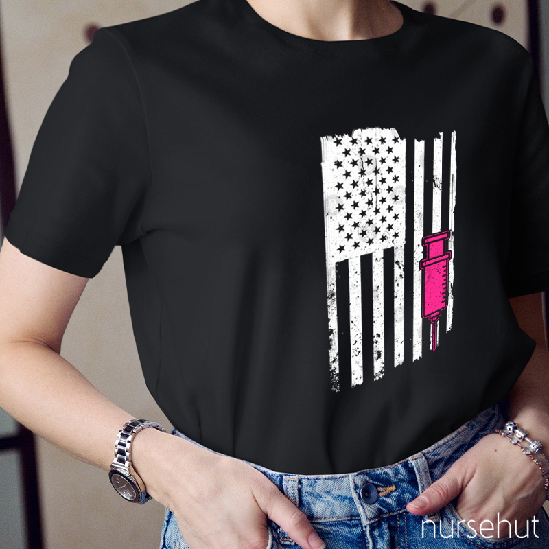 America Phlebotomist Nurse T-Shirt