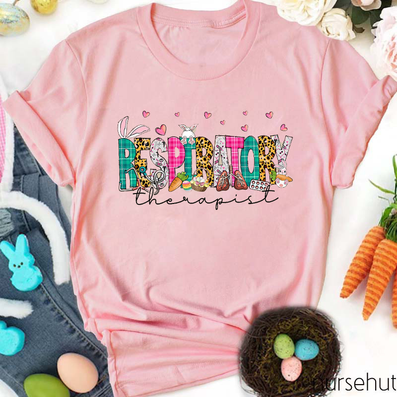 Rich Pattern Respiratory Therapist Nurse T-Shirt