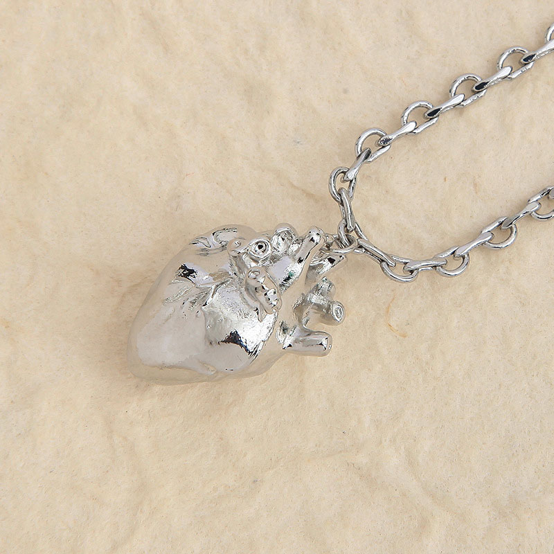 Silver Heart Nurse Necklace