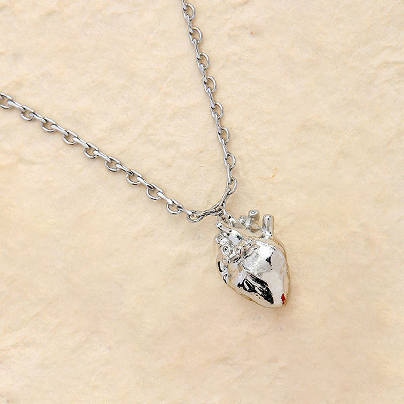 Silver Heart Nurse Necklace