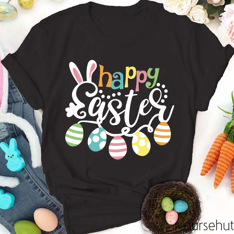 Happy Easter Eggs Nurse T-Shirt