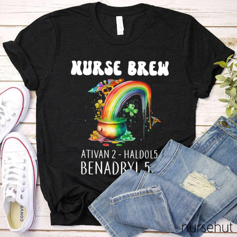 Nurse Brew Ativan 2-Haldol5 Nurse T-Shirt