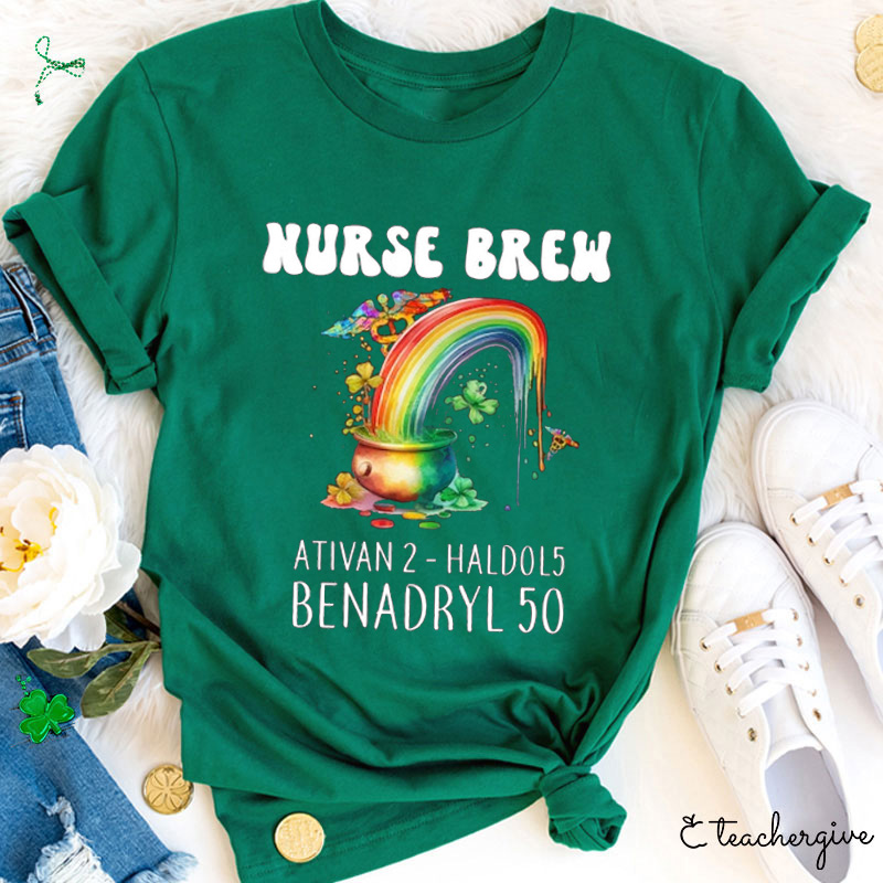 Nurse Brew Ativan 2-Haldol5 Nurse T-Shirt