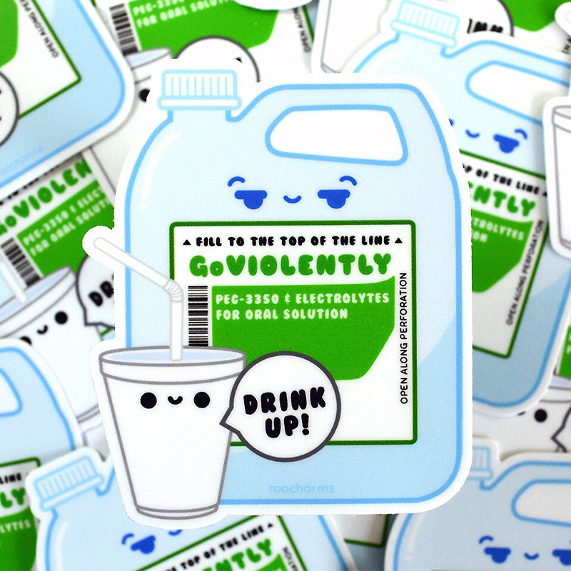 Go Violently Nurse Stickers