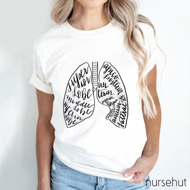 Anatomical Lung Nurse T-Shirt