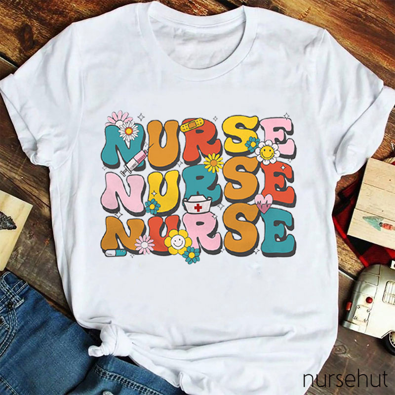 Nurse Sunflower Nurse T-Shirt