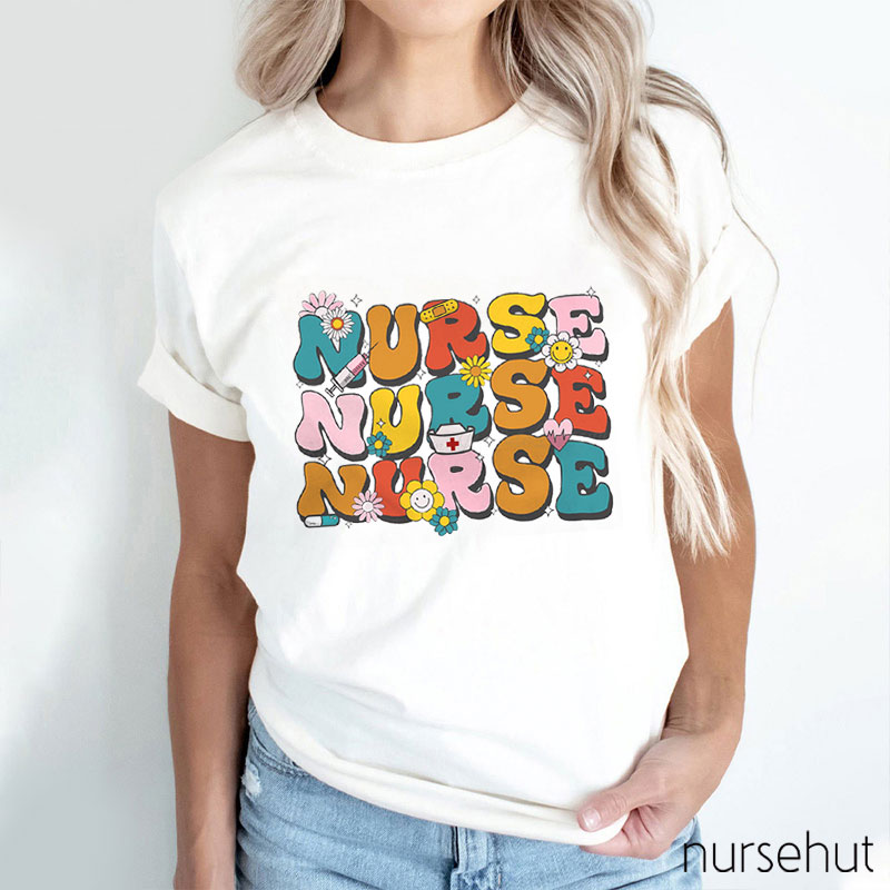 Nurse Sunflower Nurse T-Shirt