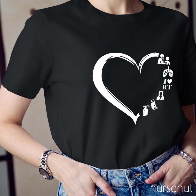 I Love Rt Nurse T-Shirt