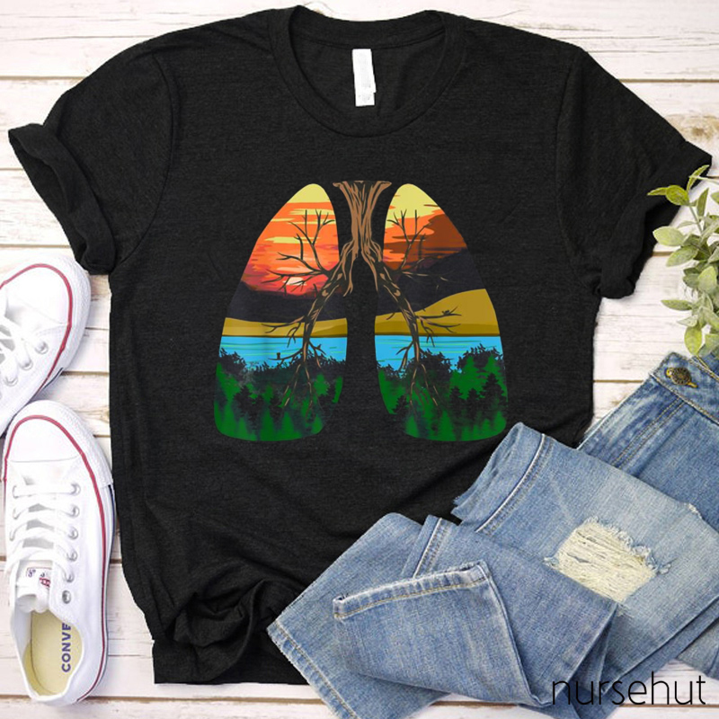 Scenery Lung Nurse T-Shirt