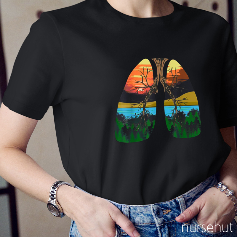Scenery Lung Nurse T-Shirt