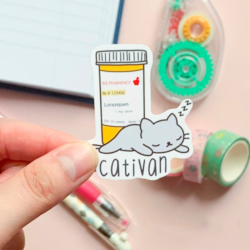 Cativan Nurse Stickers