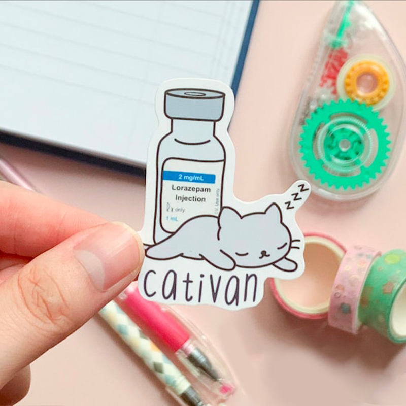 Cativan Nurse Stickers
