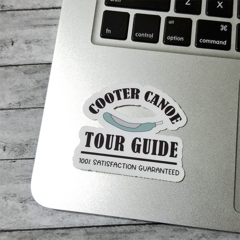 Cooter Canoe Tour Guide Nurse Stickers