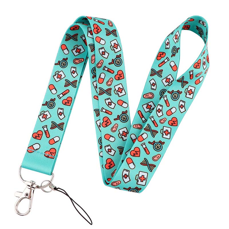 Cute Doctor And Nurse Lanyard