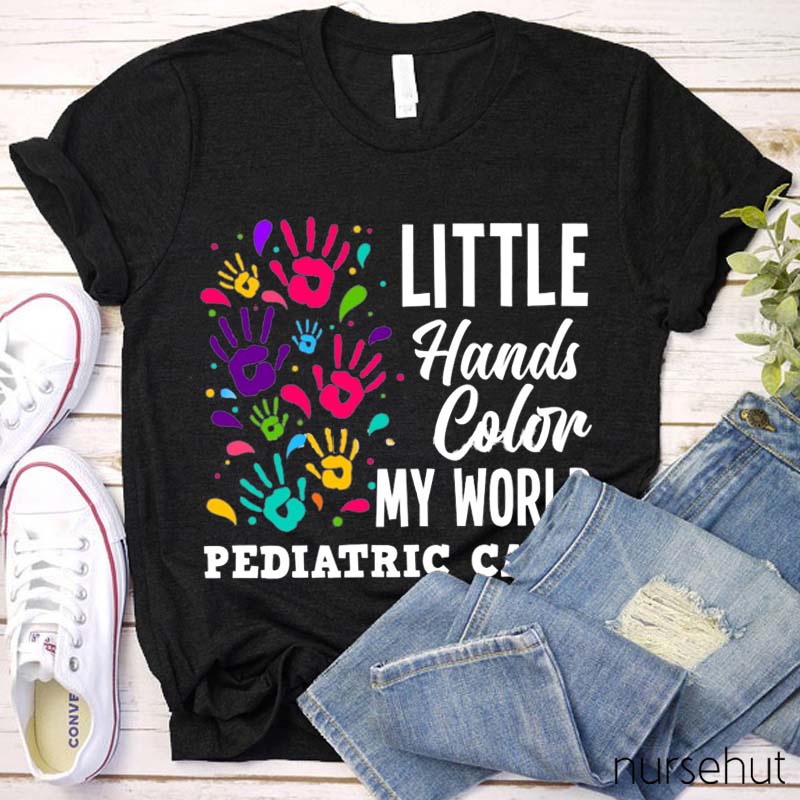 Little Hands Color My World Nurse T-Shirt