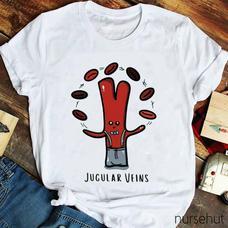 Jugular Veins Nurse T-Shirt