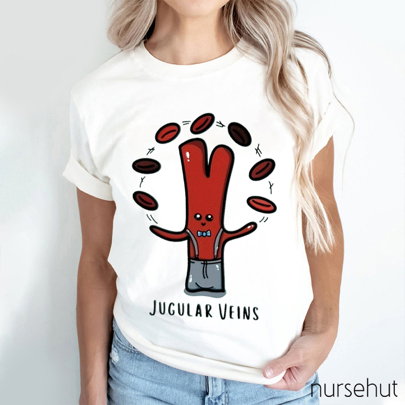 Jugular Veins Nurse T-Shirt