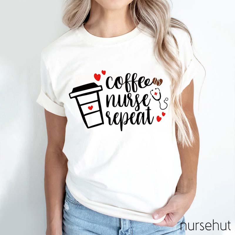 Coffee Nurse Speat Nurse T-Shirt