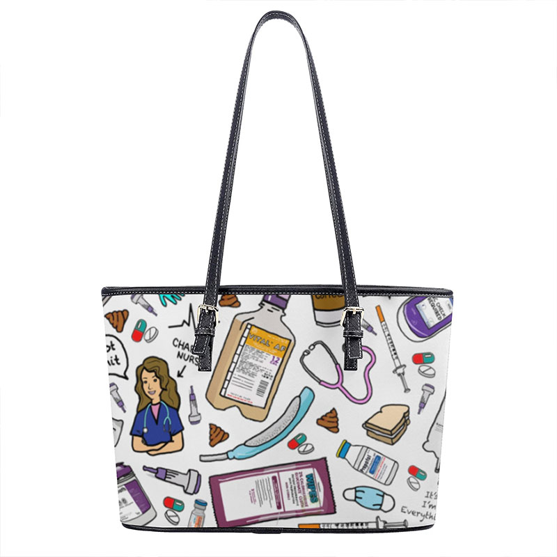 Everything Is Fine Nurse PU Leather Bag