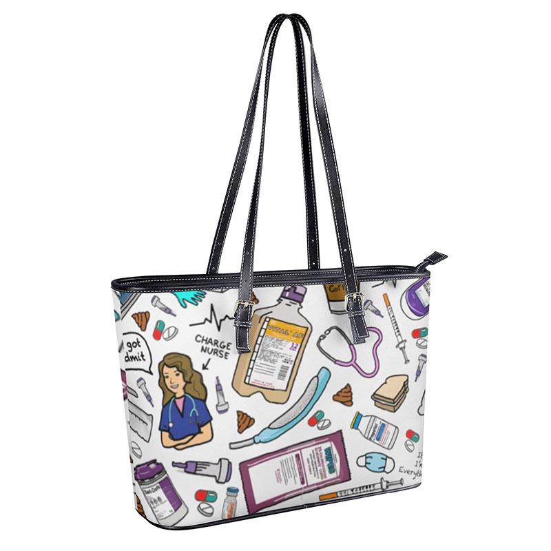 Everything Is Fine Nurse PU Leather Bag