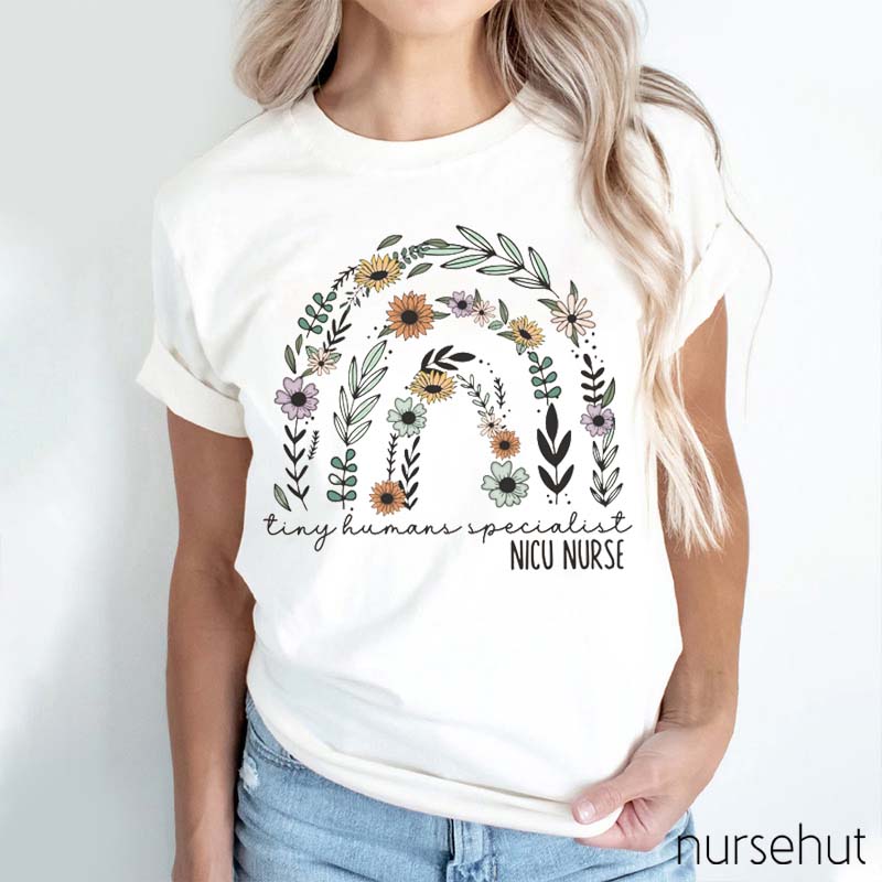 Flower Arch NICU Nurse T-Shirt