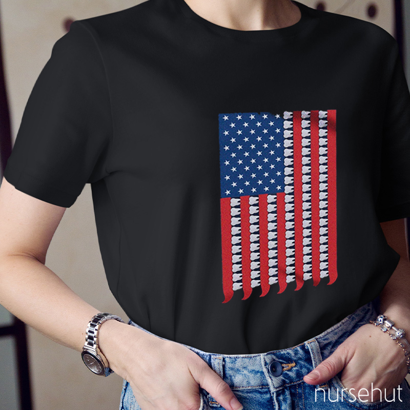 Independence Day Dentisit Nurse T-Shirt