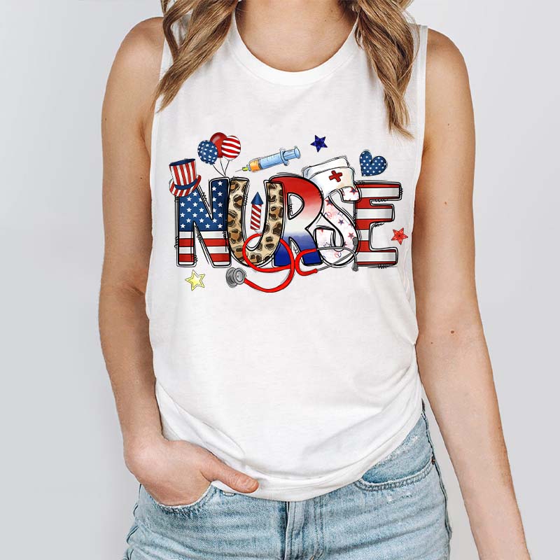Independence Day Nurse Tank Top