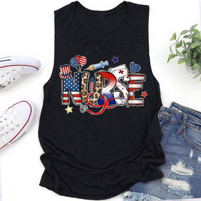 Independence Day Nurse Tank Top