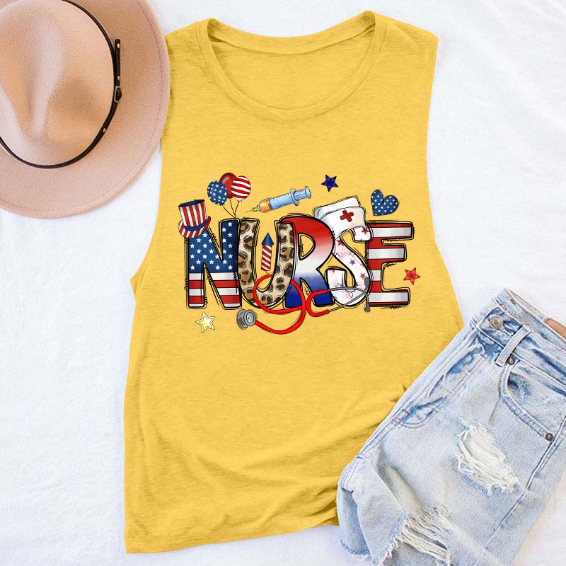 Independence Day Nurse Tank Top